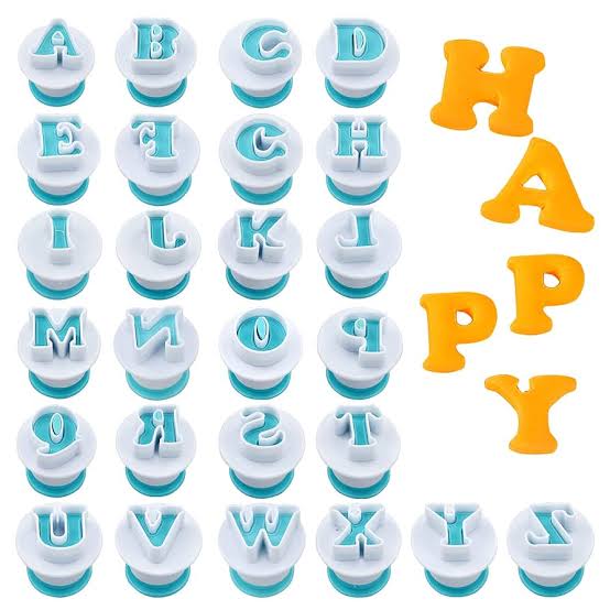 Alphabet Plunger Cutter 26 PC Set – Uppercase Letters - Image 2