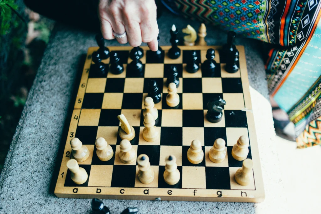 chess game strategy board