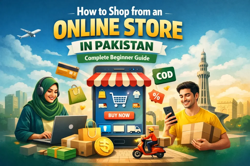 how to shop from an online store in Pakistan