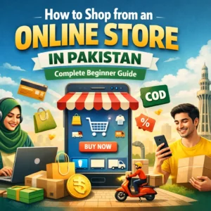 how to shop from an online store in Pakistan